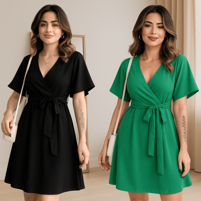 Vestido Bella em Tecido Premium [2 unidades]!