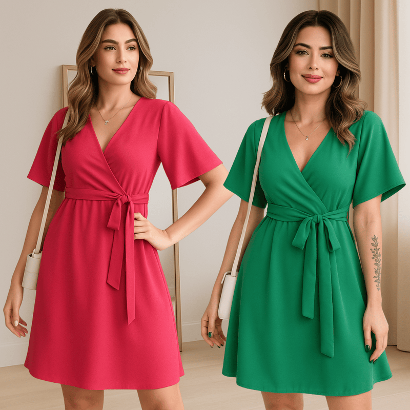 Vestido Bella em Tecido Premium [2 unidades]