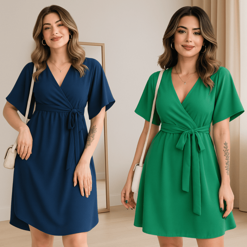 Vestido Bella em Tecido Premium [2 unidades]