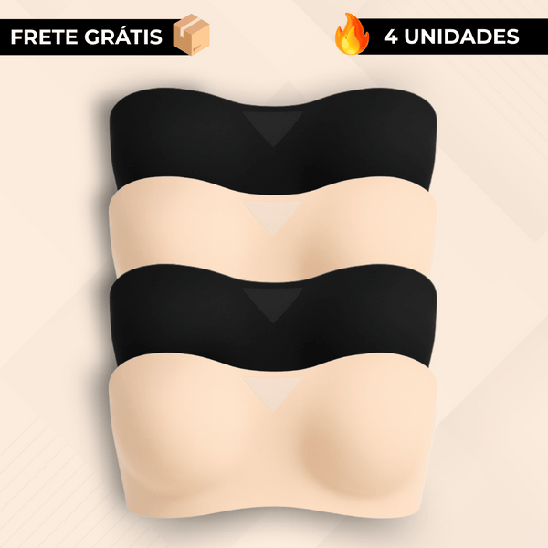 Sutiã Maya - Sem Alças, Confortável e Antiderrapante [PAGUE 3 LEVE 4]!