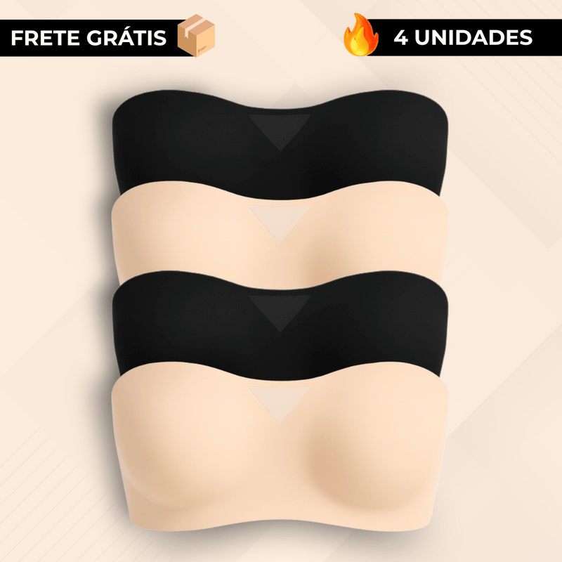 Sutiã Maya - Sem Alças, Confortável e Antiderrapante [PAGUE 3 LEVE 4]!