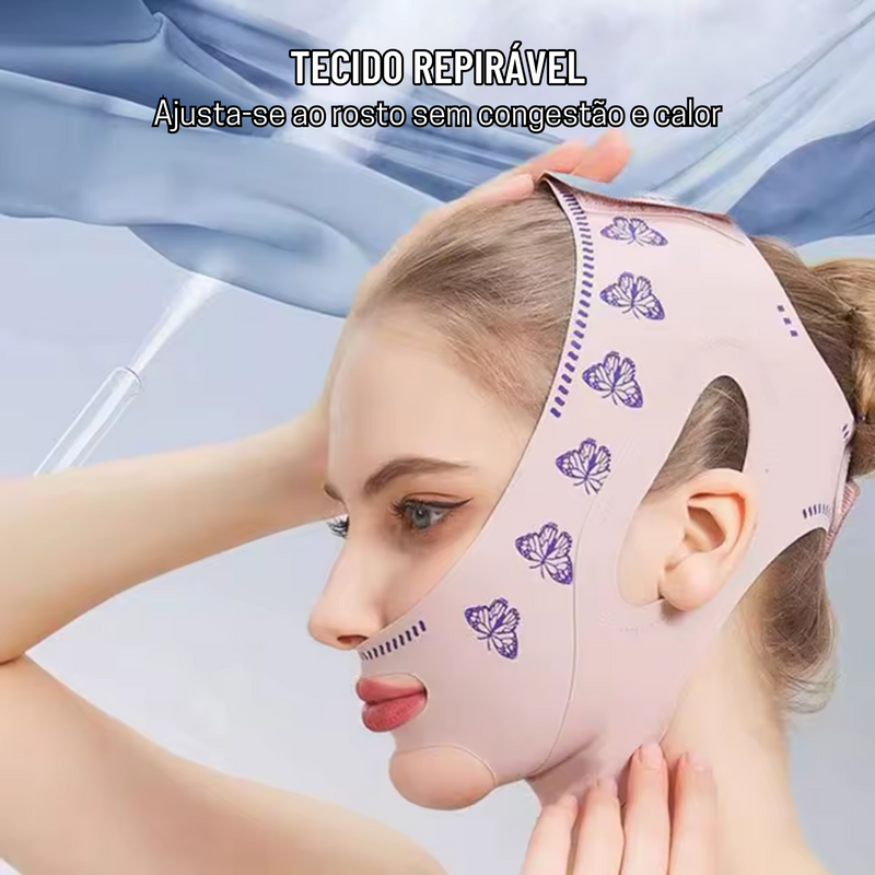 V-Revitalize - Máscara de Contorno Facial - Suaviza Rugas, Papada e Modela o Rosto